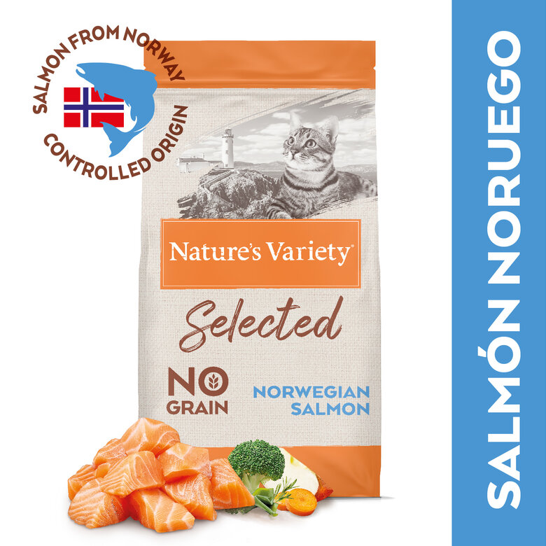 Nature's Variety Selected con salmón para gato esterilizado image number null